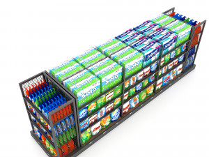 cleaning product market stand 3D Модель