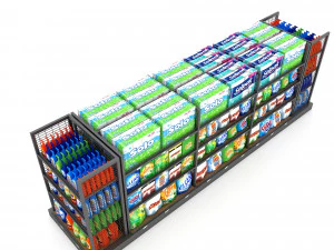 cleaning product market stand 3D Model