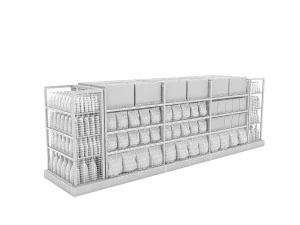 cleaning product market stand 3D Model