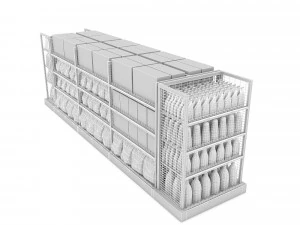 cleaning product market stand 3D Model