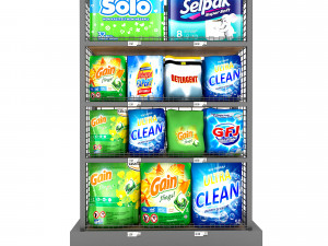 cleaning product market stand 02 Modelo 3D