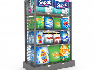 odel cleaning product market stand 03 3D मॉडल