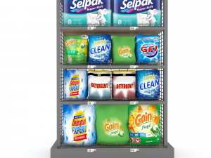 odel cleaning product market stand 03 3D 모델
