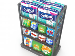 odel cleaning product market stand 03 3D 모델