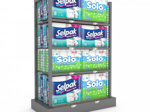 cleaning product market stand 04 3D 모델