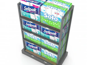 cleaning product market stand 04 3D Model