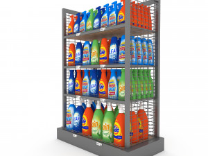 cleaning product market stand 05 Modelo 3D
