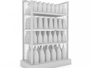 cleaning product market stand 05 Modelo 3D