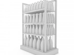 cleaning product market stand 05 3D Model