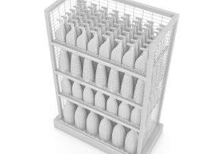 cleaning product market stand 05 3D Model