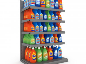 cleaning product market stand 06 3D Model