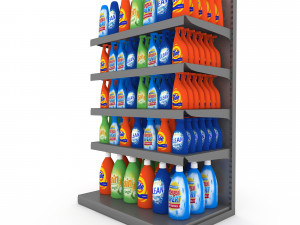 cleaning product market stand 06 Modelo 3D