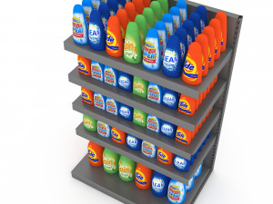 cleaning product market stand 06 Modelo 3D