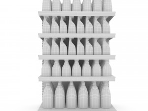 cleaning product market stand 06 Modelo 3D