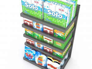 cleaning product market stand 07 Modelo 3D
