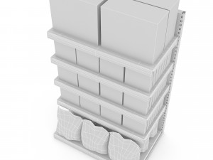 cleaning product market stand 07 Modelo 3D