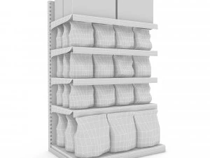 cleaning product market stand 08 3D Model