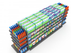 model cleaning product market stand 10 3D Модель