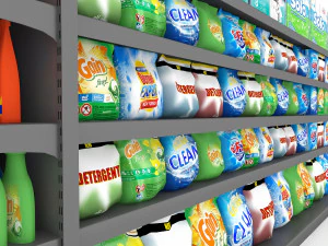 model cleaning product market stand 10 3D Model
