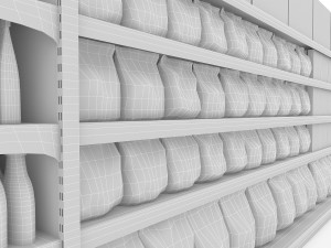 model cleaning product market stand 10 3D Модель