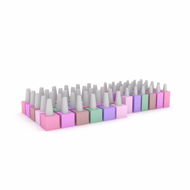 market stand product 02 3D Модель .c4d .max .obj .3ds .fbx .stl .blend 