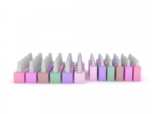 market stand product 02 3D Модель