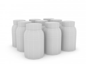 3d market stand product 04 3Dモデル