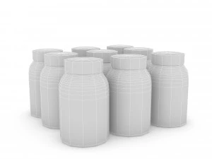 3d market stand product 04 3D Model
