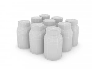 3d market stand product 04 3D Model