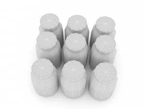 3d market stand product 04 3D Model
