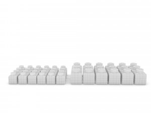 3d market stand product 12 3D Model