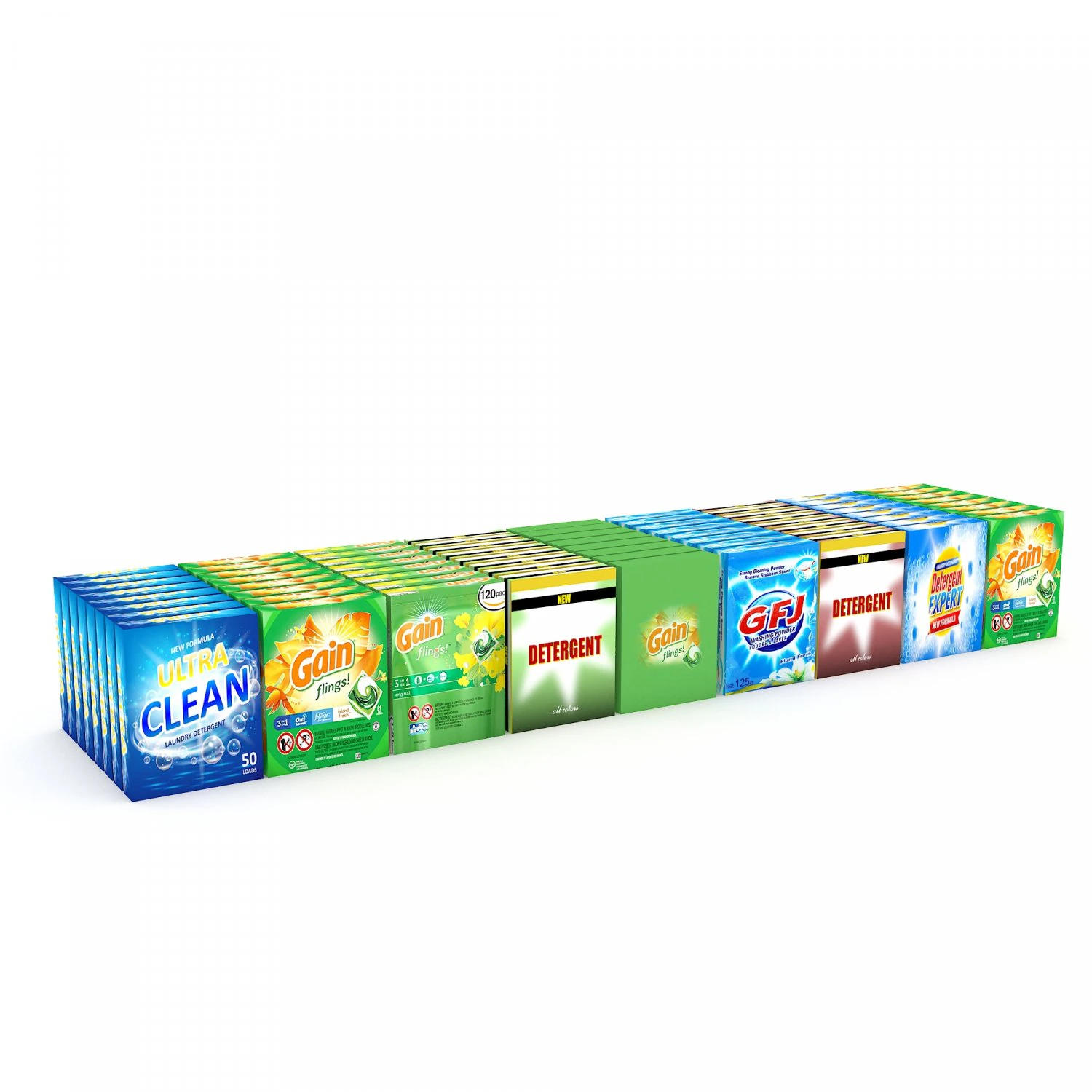 market stand product 44 3D Model .c4d .max .obj .3ds .fbx .stl .blend 
