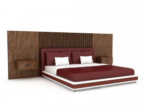 Conception de lit moderne 3D 01 Modèle 3D