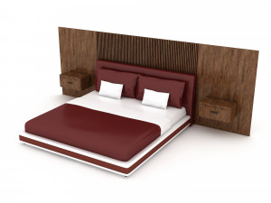 3d modern bed design 01 Modello 3D