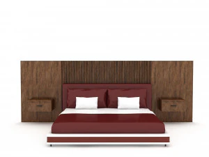 3d modern bed design 01 3D Model