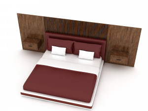 3d modern bed design 01 Modello 3D