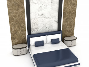 3d modern bed design 01 3Dモデル
