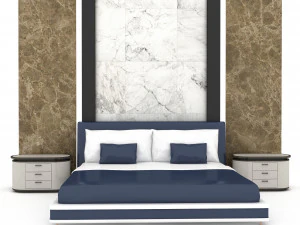 3d modern bed design 01 3D Model