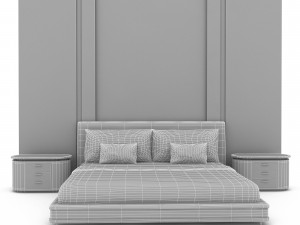 3d modern bed design 01 3Dモデル