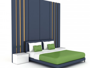 3d modern bed design 03 3D Model