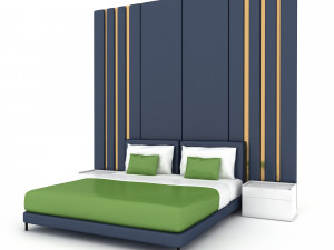 3d modern bed design 03 Modelo 3D