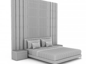 3d modern bed design 03 3D Model