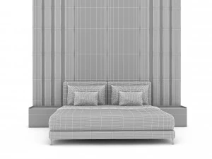 3d modern bed design 03 3D Model
