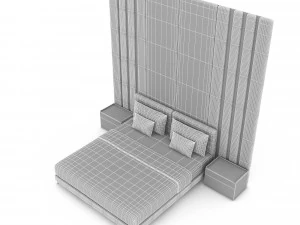 3d modern bed design 03 3D Model
