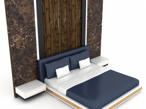 3d modern bed design 04 3D Model