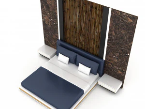 3d modern bed design 04 3D Model