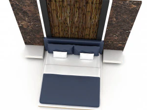 3d modern bed design 04 3D Model
