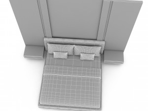 3d modern bed design 04 Modelo 3D