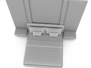 3d modern bed design 04 3D Model