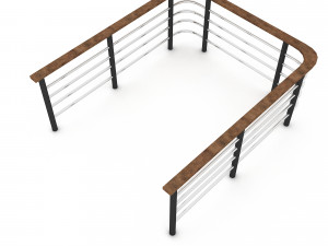 3D railing 05 3D Model